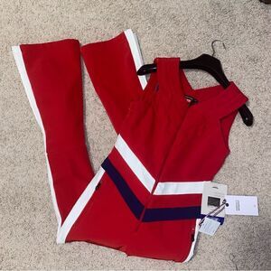 Perfect Moment Ski Suit Sleeveless Vest Waterproof Red White NWT XS Snow Suit